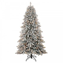 Member Mark 7.5FT PreLit Flocked Aspen Pine Artificial Christmas Tree - £173.01 GBP