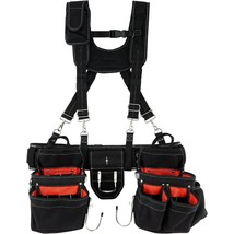 VEVOR Tool Belt with Suspenders, 34 Pockets, 29-54 inches Adjustable Waist Size, - $123.48