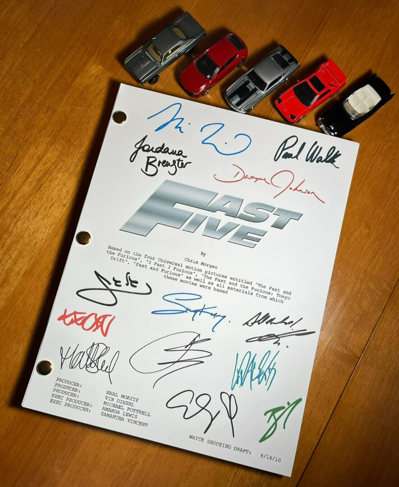 Fast Five Script Signed- Autograph Reprints- 136 Pages- Fast and Furious 5 - $24.99