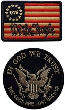 We The People Betsy Ross 1776 in God We Trust Patch [2PC Bundle - Iron on Sew on - £10.41 GBP