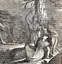 Murder Of Miss Jane M&#39;Crea 1845 Woodcut Print Victorian Revolution DWY9C - $39.99