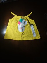 6 Months Girls &quot;Short And Sweet&quot; Yellow Tank Top - $9.90