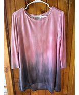 Linea by Louis Dell&#39;Olio Women&#39;s Medium 3/4 Sleeve Tunic Ombre Pullover Top - $475.17 MXN
