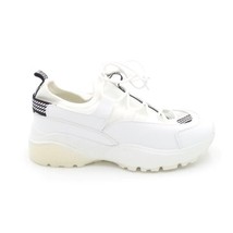 Wanted Womens 6 M White Black Lace Up Chunky Sneakers NIB XF4 - £12.71 GBP