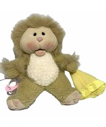 Linda Novick All Stuffed Up Chubby Cheeks Plush Lion Need A Little Cat K... - $54.86 CAD