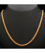 22cts Stamp Indian Gold 9&quot; Cord Chain Paternal Grandmother Gift Gift For... - £3,170.39 GBP