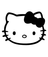 Hello Kitty Head Vinyl Decal Window Sticker Laptop, Window, Bottle - $60.07 MXN+