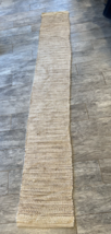 Hand Braided Jute Table Runner Farmhouse Natural rug 13” wide x 87” boho - $28.05