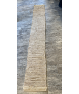 Hand Braided Jute Table Runner Farmhouse Natural rug 13” wide x 87” boho - $534.05 MXN
