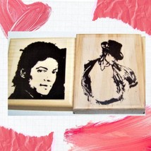 2 Michael Jackson New Mounted Rubber Stamps - $16.00