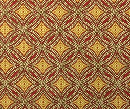 Tommy Bahama Sun Swirl Nutmeg Red Gold Geometric MULTI-USE Fabric By The Yard - £7.83 GBP
