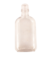 Vintage Clear Glass Bottle 6 Ounces Big Air Bubble In Glass - $9.99