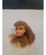 1969 Mattel Barbie Dramatic New Living Doll Head  Red Hair Blue Eyes - $40.55 CAD