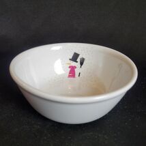 BODUM Snowman Snowflake 6" Cereal Soup Bowl French Holiday Winter Christ... - $10.88