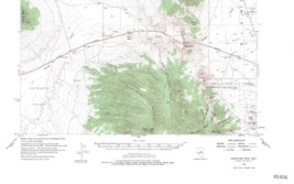 Whistler Mtn. Quadrangle Nevada 1956 Topo Map USGS 1:62500 Topographic - £17.25 GBP