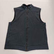 Perry Ellis Men’s Men's Blue Cotton Blend Zip-Up Sleeveless Vest Size XL image 11