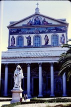 1950 Rome Italy St Paul&#39;s Cathedral Red-Border Kodachrome Slide - $2.48