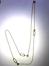 Satya 18K Gold Plated Hand-Crafted Cube Sliders Long Chain Pendant Necklace - £23.96 GBP