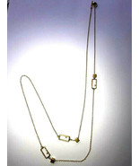 Satya 18K Gold Plated Hand-Crafted Cube Sliders Long Chain Pendant Necklace - £23.52 GBP
