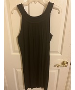Sleeveless Black Dress with Braided Collar, Suze M - $225.25 MXN