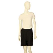 Chloe Black Linen Blend Bermuda Shorts Trousers Pants size 40 - $143.55