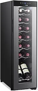 Chilling Refrigerator Cellar-Single-Zone Wine Cooler/Chiller, Digital To... - $481.99