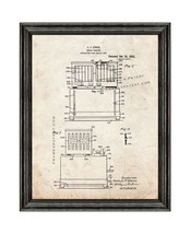 Bread Toaster Patent Print Old Look with Black Wood Frame - $24.95+