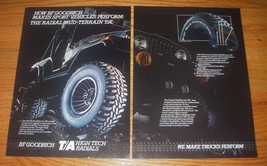1984 BF Goodrich Radial Mud-Terrain T/A Tires Advertisement - Jeep Renegade - £14.78 GBP