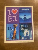 Vintage 1982 Hallmark E.T. Stickers One Sheet Toy - £5.44 GBP