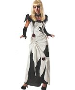 Enchanting Creeping Beauty white Black Costume Rubies Women&#39;s Scary Tale... - £23.97 GBP