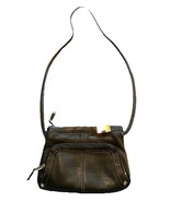 TIGNANELLO Medium Black Pebbled Leather Small Organizer Crossbody Bag~Excellent - $278.05 MXN