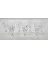 *N) Vintage Cristal d’Arques Pedestal Wine Glasses - 6-3/4&quot; Tall - Set of 7 - £19.75 GBP