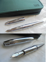 CROSS ATX pure chrome fountain pen In gift pochette - $74.00