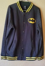 Official DC Comics Batman Varsity Stripe Snap Button Up Jacket  size M - £27.37 GBP