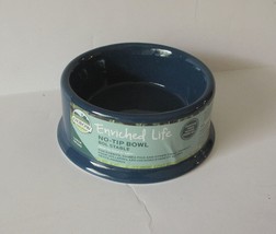 Oxbow Enriched Life Blue No-Tip Bowl Large for Small Animals - £8.30 GBP