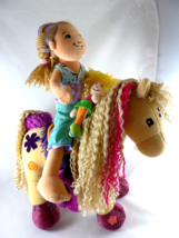 Groovy Girls Plush Horse Calypso Callie Doll and mini doll puppet - $24.74
