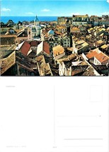 Croatia Dalmatia Dubrovnik Adriatic Sea City View Buildings Vintage Postcard - £7.43 GBP