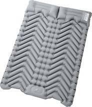 Sleeping Pad For 2 People While Camping - Large Self-Inflating Mattress - - £62.06 GBP