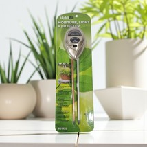3 Way Moisture Light &amp; pH Meter Indoor Outdoor Garden Plants HoldAll - $219.11 MXN