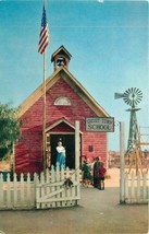 Little Red School House Knotts Berry Farm Ghost Town Chrome Postcard CA P712 - £2.59 GBP