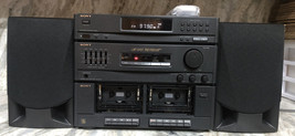 Vintage Sony LBT-D107 AM/FM Rem Home System W Dual Cassette &amp; 2 Sharp Speakers - £457.83 GBP