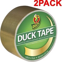 Duck Brand 280748 Metallic Color Duct Tape, Gold, 1.88 Inches x 10 Yards... - £17.97 GBP