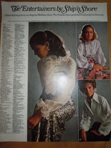 The Entertainer Blouses by Ship&#39;n Shore Print Magazine Ad 1969 - £6.24 GBP