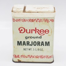 Durkee Marjoram Spice Empty Advertising Tin Can - £11.64 GBP