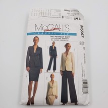 McCalls Sewing Pattern M5597 Cut Misses Lined Jacket Skirt and Pants Sizes 16-22 - £5.40 GBP
