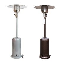 Patio Porch Deck Propane Heater Bronze Stainless w/Wheels Commercial Residential - £220.21 GBP