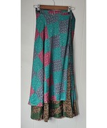 Indian Sari Wrap Skirt Handmade S424 - €15,78 EUR
