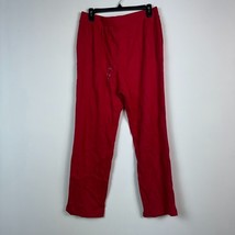 Karen Scott Sport Womens Petite PL Red Comfort Microfleece Pants NWT CT30 - £15.61 GBP