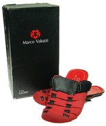 Rare Marco Valuzzi Red/Black Leather Sandals Birkenstocks Shoes Mens 8.5... - £390.91 GBP