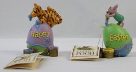 Disney Classic Pooh  HAPPY EASTER Eggs Block Set Piglet &amp; Tigger Figures 3&quot; Tags - £27.90 GBP